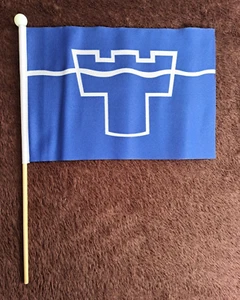 Tyne and Wear County Hand Flag - 9" x 6" Civil - LAST FEW - Picture 1 of 1