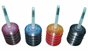 ZESTAW UZUPEŁNIAJĄCY DO DRUKARKI ATRAMENTOWEJ HP 4 butelki x 25ML CZARNE CYJAN MAGENTA ŻÓŁTE TUSZE - Zdjęcie 1 z 5