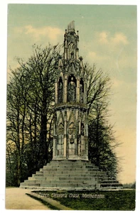 NORTHAMPTON - QUEEN ELEANOR'S CROSS Castle Series Postcard - Picture 1 of 1