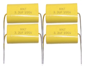 4 units Axial Polyester Capacitor For high Power 3.3Mf-100V - Picture 1 of 3