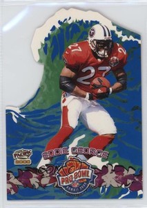 2000 Pacific Pro Bowl Die-Cuts Eddie George #18
