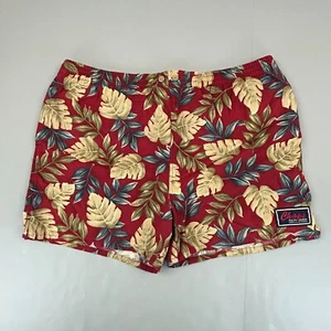 VINTAGE Chaps Shorts Mens Extra Large Red Blue Ralph Lauren Swim Trunks Surf - Picture 1 of 13