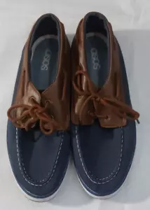 ASOS Navy / Brown Mens Deck / Boat shoes Size 7 (F29) - Picture 1 of 9