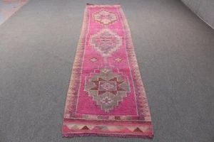 Vintage Rug, Kitchen Rug, Colorful Rug, Turkish Rugs, 2.6x11.2 ft Runner Rugs - Picture 1 of 6
