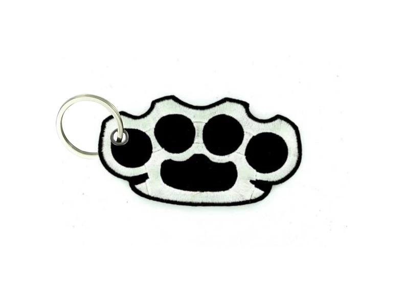 Llavero Llavero Bordado Motociclista Latón Nudillo Anillo Moto Foto 1 de 1