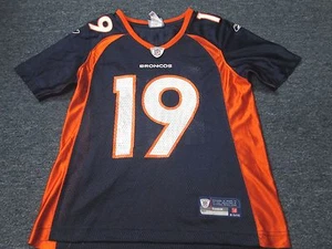 WOMEN'S REEBOK NFL EQUIPMENT DENVER BRONCOS JERRY RICE JERSEY SIZE S - Picture 1 of 2