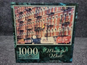 Vintage Sure-Lox Wonderful World 1000 Piece Puzzle NEW YORK CITY NY - Picture 1 of 4