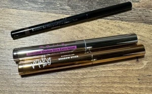 Mally Evercolor Shadow Stick X2 CHARCOAL & TAUPE w Gel Liner Hazelnut (3 items) - Picture 1 of 5