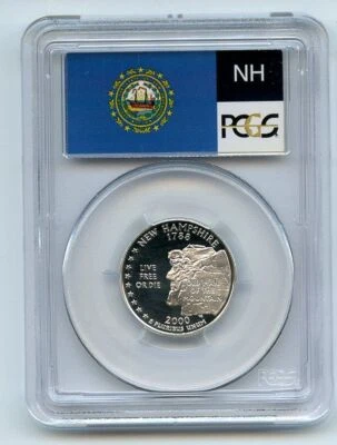 2000 S 25C Silver New Hampshire Quarter PCGS PR70DCAM - Image 1 of 2