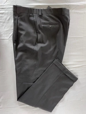 Linea Naturale Comero Super 100s Italy Single Pleat Wool Dress Pants. 38X32.5. - Image 1 of 4