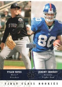 2002-03 UD Superstars First Class Rookies Jeremy Shockey Tyler Yates #281 Rookie