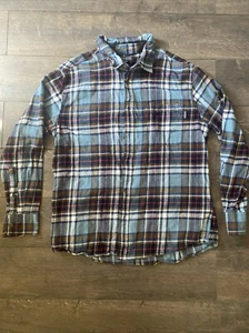 Eddie Bauer kariertes Flanellhemd mit Knöpfen Größe L  - Bild 1 von 6