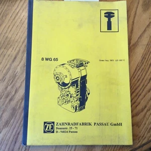 ZAHNRADFABRIK ZF 8WG65 Transmission SERVICE SHOP REPAIR MANUAL GUIDE DROPBOX - Picture 1 of 6