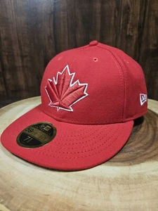 Toronto Blue Jays New Era 59Fifty LP Fitted Hat Cap Size 7 5/8 MLB Canadian Leaf - Picture 1 of 12