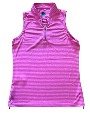 PGA Tour Women's Pink Golf Shirt 1/4 Zip - Image 1 of 4