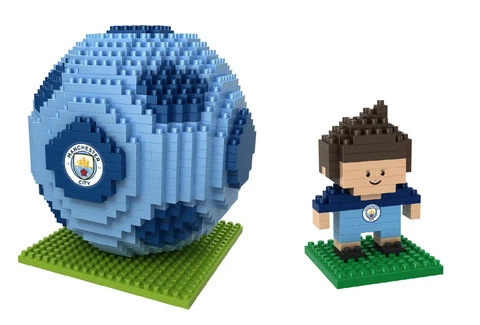 MANCHESTER CITY BRXLZ SET 3D BALL + MINI PLAYER CONSTRUCTION PACK OFFICIAL Cover