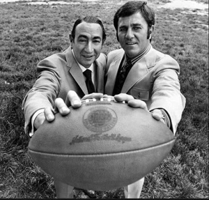 Foto 8x10 fútbol lunes noche Howard Cosell y Don Meredith (1970) - Imagen 1 de 1