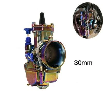 1 Carburador para motocicleta PWK 30mm Power Jet Colorido Aluminio Universal Nuevo Foto 1 de 4