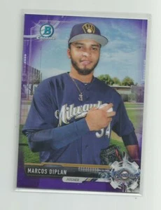 2017 Bowman Draft Cromo MARCOS DIPLAN Viola Rifrattore 121/250 - Foto 1 di 1