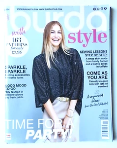 Burda Style Magazine January 2024 festive looks city fashion 163 patterns sewing - Picture 1 of 2