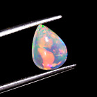 1.5 Ct 100% Natural Welo Fire Ethiopian Opal Oval Cabs Loose Gemstone 12X7x4 Mm