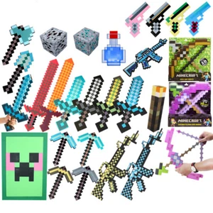 Kinder Spielzeug EVADiamant Schwert Spitzhacke Waffen Modell WeihnachtenGeschenk - Bild 1 von 36