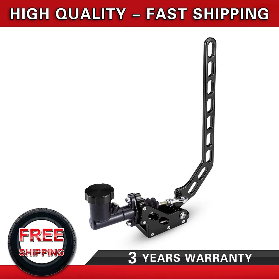 Palanca de engranajes de freno de mano de carreras freno eléctrico hidráulico de deriva NEGRO con tanque de aceite de aluminio Foto 1 de 4