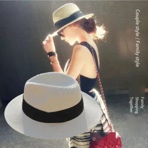 Cappello estivo in paglia parasole e ombreggiante, un regalo per genitori e coppie - Foto 1 di 12