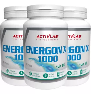 Energon X 90-270 Caps. Guarana Ginseng Taurine Magnesium Vitamin B6 Energy Pills - Picture 1 of 8