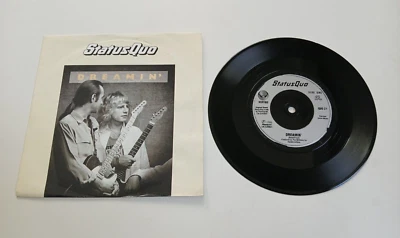 STATUS QUO DREAMIN' VINYL 7" SINGLE VERTIGO UK 1986 DISC NEAR MINT - Image 1 of 2
