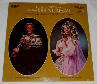 HANDEL: Julius Caesar (Highlights) (1967) Sealed RCA RED SEAL LP w/Beverly Sills - Image 1 of 2