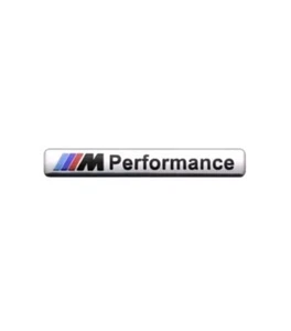 BMW M Performance Logo Emblem Interieur Car Sticker Aufkleber Silber !Neu! Alu - Bild 1 von 2