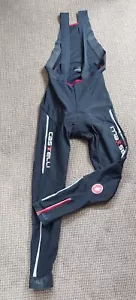 Castelli Rosso Corsa Winter Padded bib Tights Cycling Size XXL - Picture 1 of 8