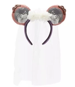 Fascia per orecchie adulte Disney Parks Haunted Mansion sposa Constance nuova - Foto 1 di 2