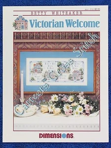 Cross Stitch Pattern Victorian Welcome Home Sweet Home East West Home Best OOP - Picture 1 of 1