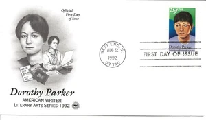 US Scott #2698, First Day Cover 8/22/92 West End, NJ Single Dorothy Parker - Picture 1 of 1