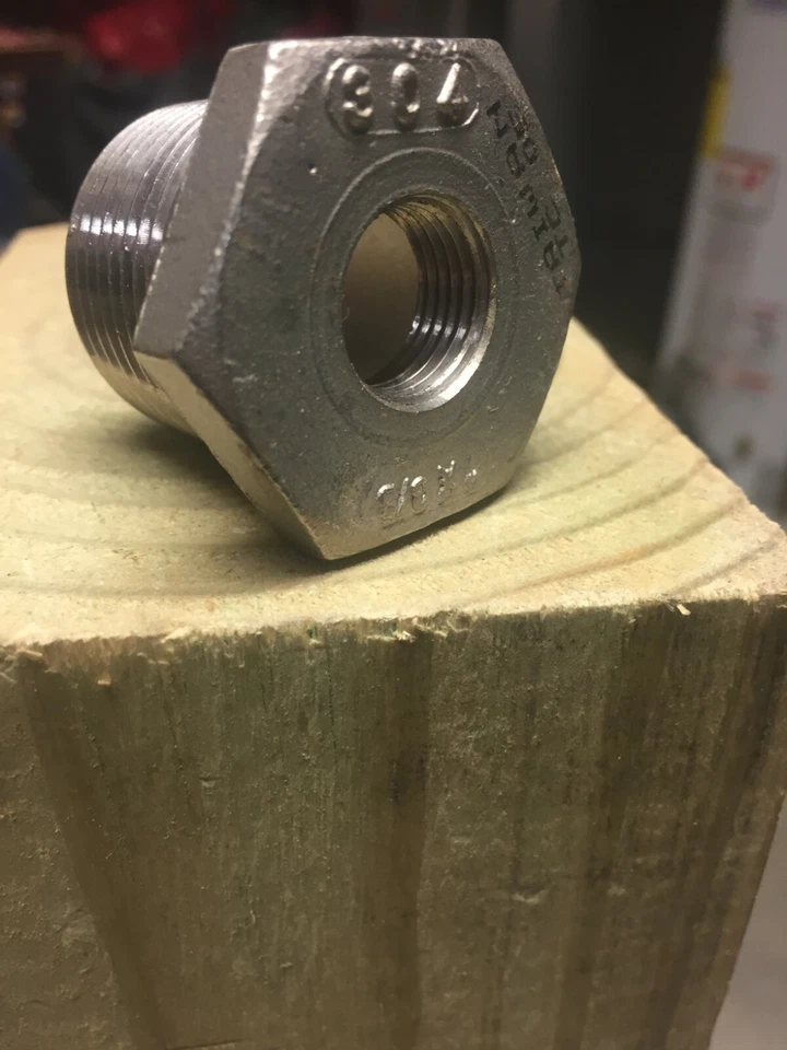 1'' x 3/8'' pipe bushing stainless steel - Image 1 of 1
