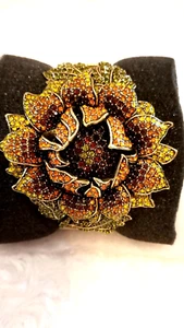 Heidi Daus "Late Bloomer" (Herbst/Topas/Größe LG.) Floral Masterpiece Armband - Bild 1 von 12