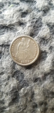 1882 Seated Liberty Dime Cover