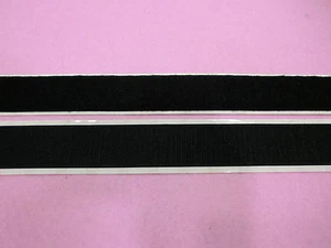 1 mt NASTRO A STRAPPO ACCOPPIATO NERO ADESIVO ALTEZZA 5 cm - Picture 1 of 1