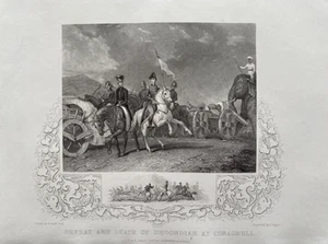 Stampa antica 1860; Battaglia di Conaghull / Konagal / Conaghalli 1800 dopo Cooper - Foto 1 di 2