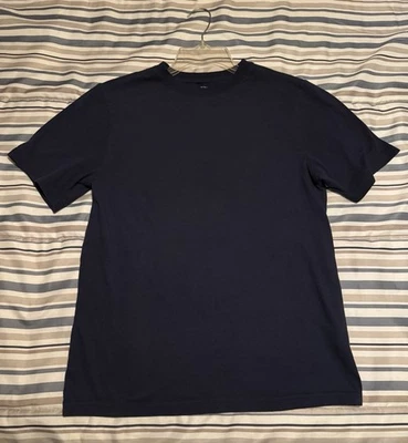 Arizona Jean Co. Solid Navy Blue Crew Neck T-Shirt – Men’s Size L - Image 1 of 2