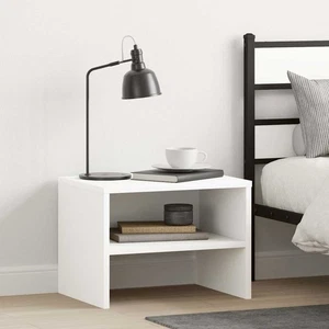 Comodini Bianchi 2 pz 40x30x30 cm Legno Ingegnerizzato - Foto 1 di 8