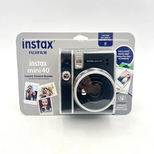 NEW - Fujifilm Instax Mini 40 Instant Camera with 10 Sheets, Batteries & Strap - Picture 1 of 6