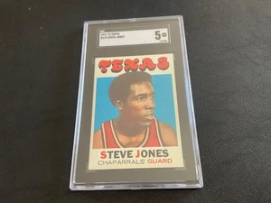 1971 TOPPS BASKETBALL #175 STEVE JONES RC SGC 5 EX - Picture 1 of 10
