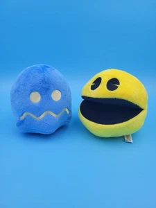 BLUE GHOST AND PAC-MAN 10” Plush Stuffed Animal Toy Factory Namco 2011 - Picture 1 of 3