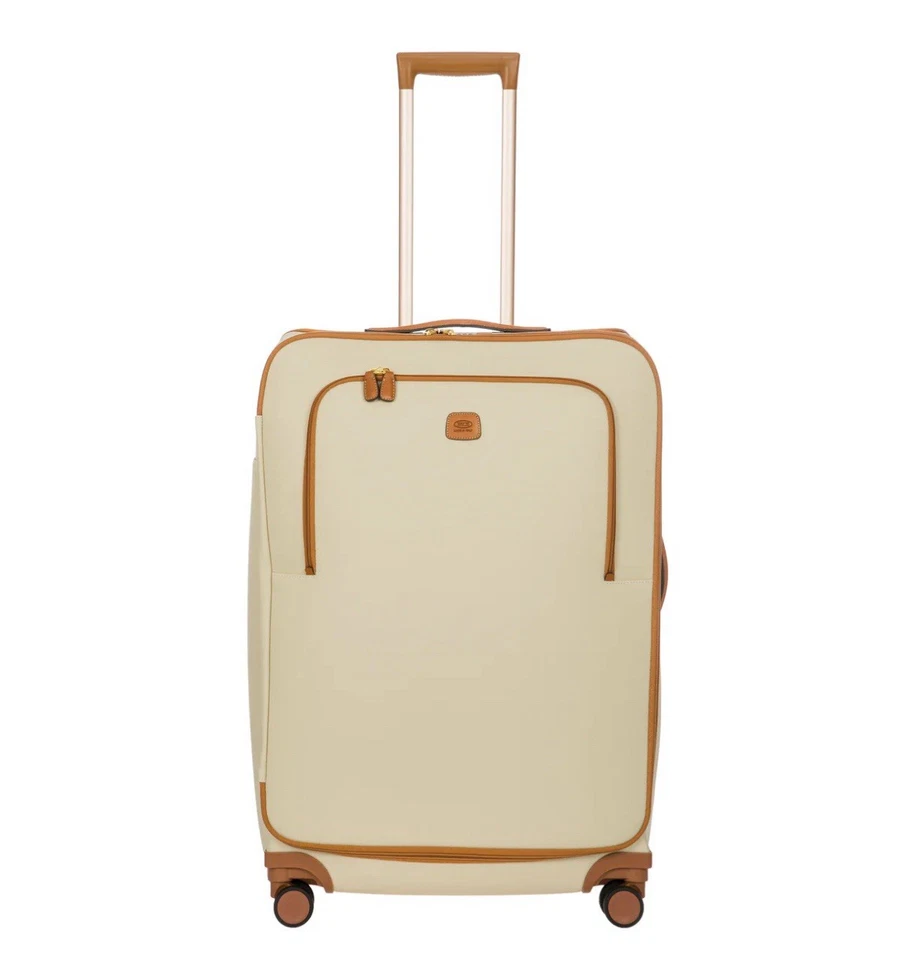 Equipaje de diseñador BRIC’S Firenze - 32” grande giratorio color crema, USADO Foto 1 de 4