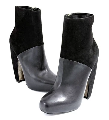 Donna Karan New York Mujeres Gamuza Cuero Tacón Alto Botines - EU36 US6 Foto 1 de 4