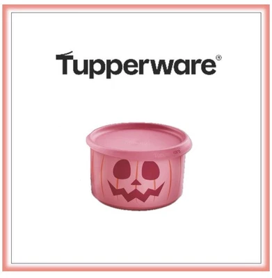 * TUPPERWARE  Canister Storage Box halloween  - pink - 940ml - NEW - Image 1 of 4