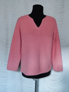 Spirit of the Andes Cropped Pullover rosa 100% Alpaka Gr. L 3/4 Ärmel - Bild 1 von 8